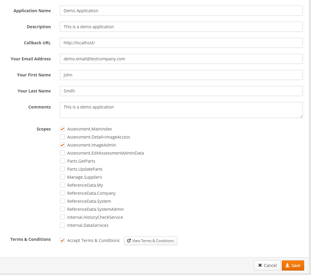 how to create an application